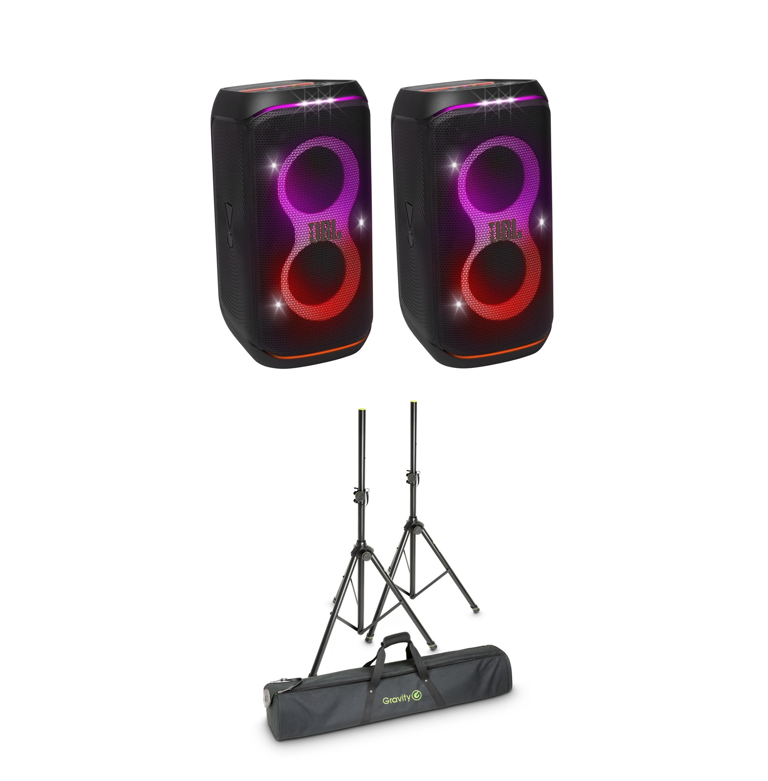 2× jbl partybox club 120 speakers portable bluetooth party speaker pair 