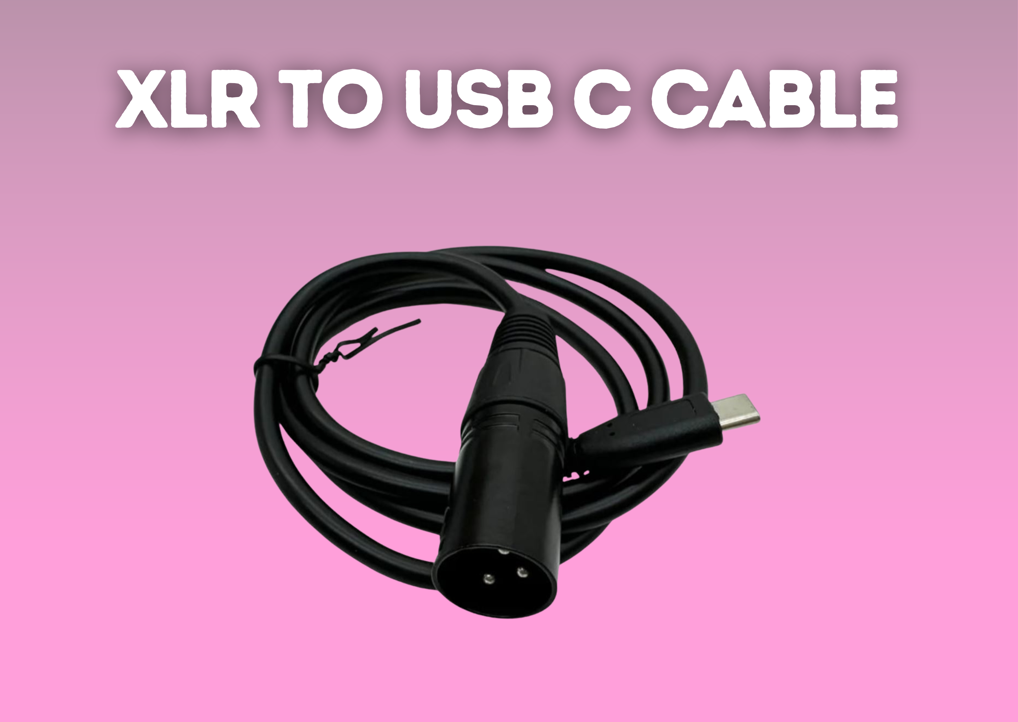 Xlr male to usb c cable