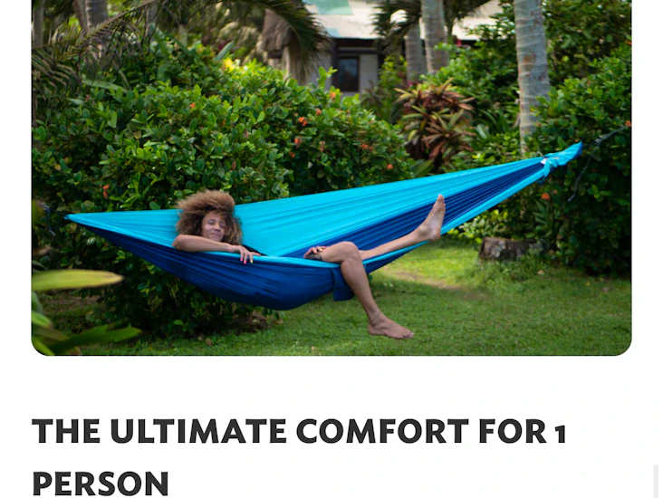 Sovhammock / sovhängmatta / hängmattetält