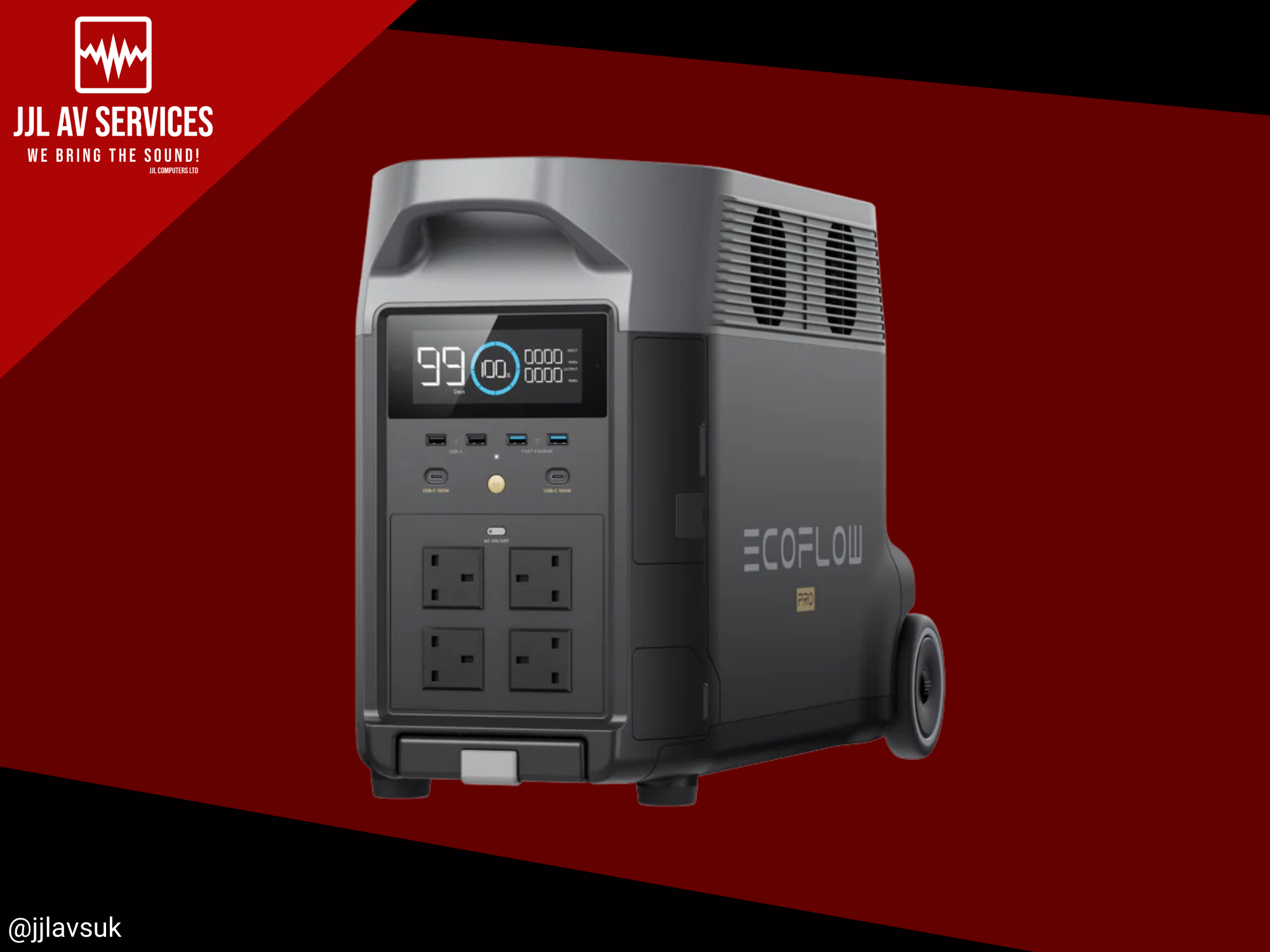 Ecoflow delta pro portable power station (3.6kwh) battery pack