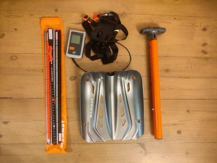 Mammut barryvox -piippari + lapio + sondi