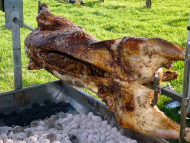 Grill för helt djur