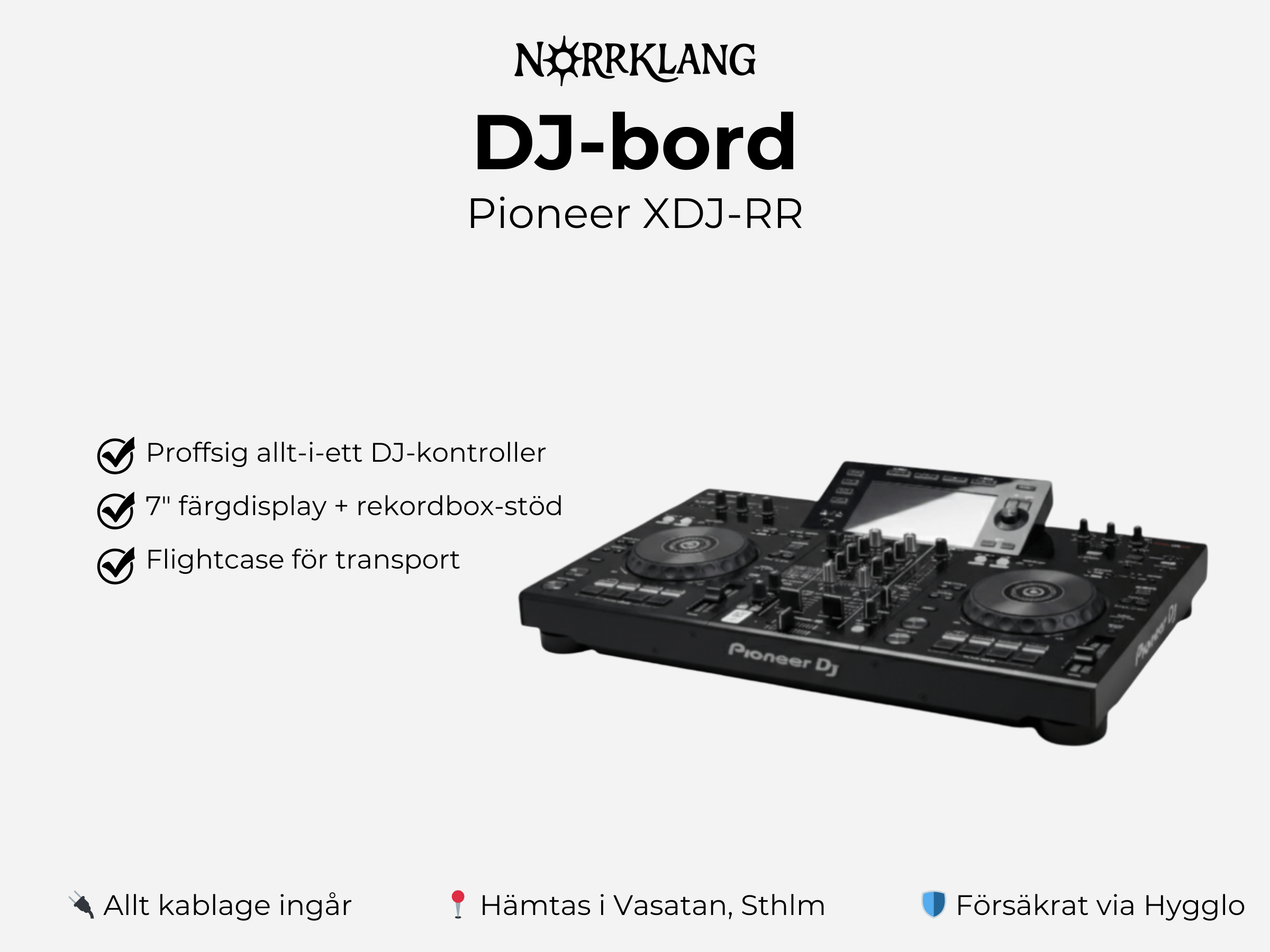Dj-bord – pioneer xdj-rr (allt-i-ett dj-kontroller)