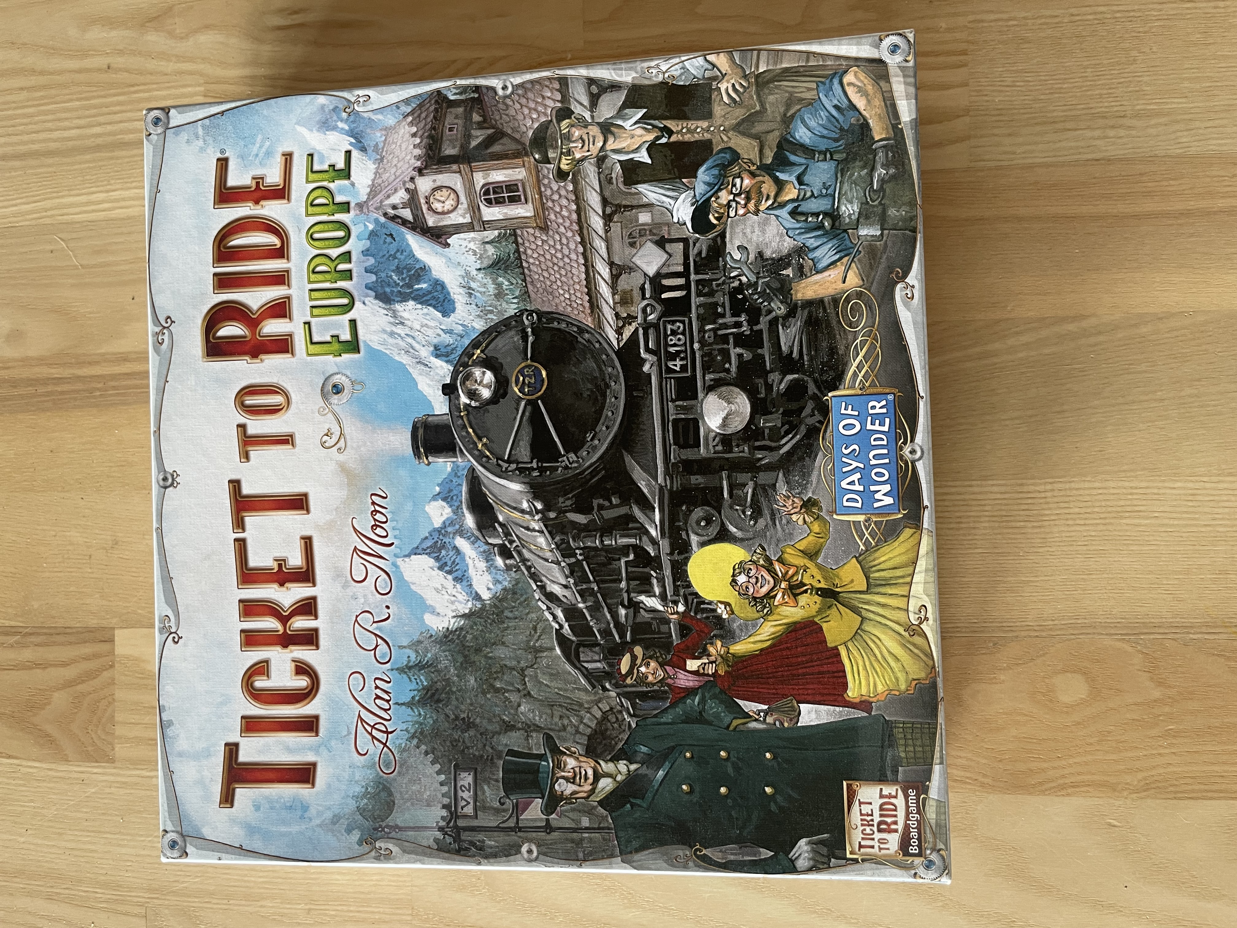 Ticket to ride - europe. brætspil 