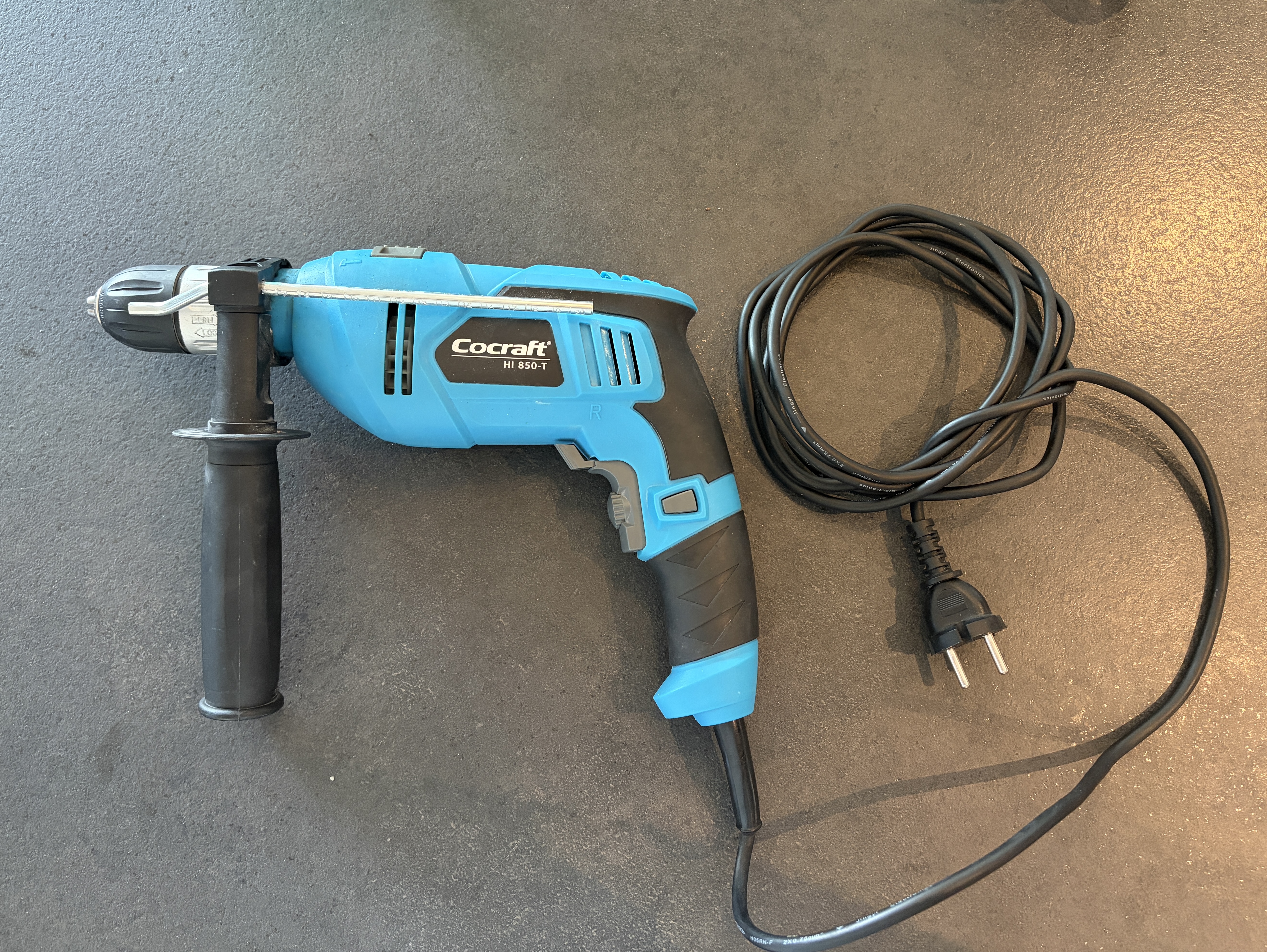 God cocraft hi 850-t slagbor med drillbits til tre, metall og mur