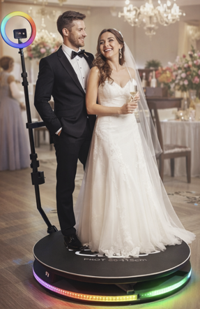 Camera 360 photos booth cabin 60-115cm 360 photobooth automatic rotating selfie machine spinning video booth for party events