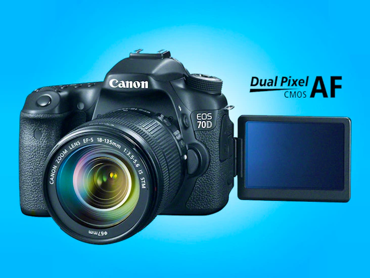 Canon 70d full frame dslr digital camera + zoom lens 18-135mm + tripod