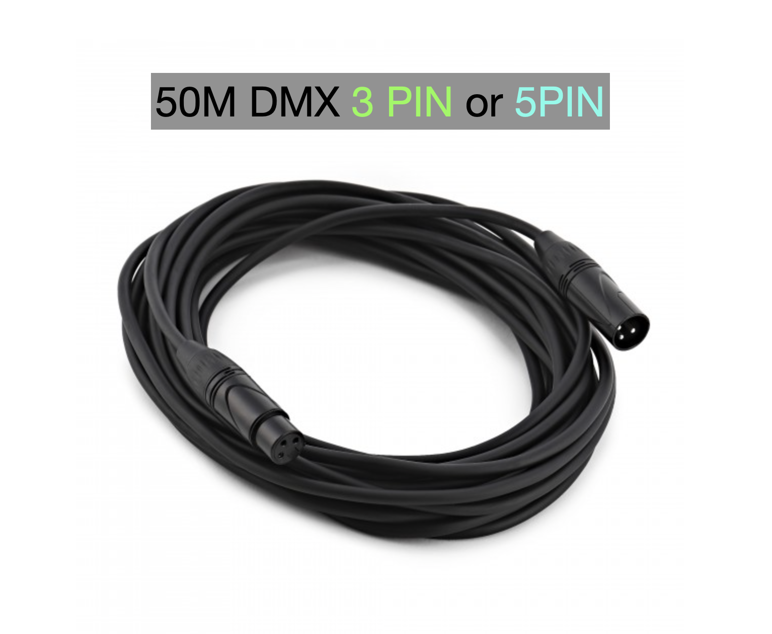 Dmx cable 50m 50 meters 3 pin or 5 pin