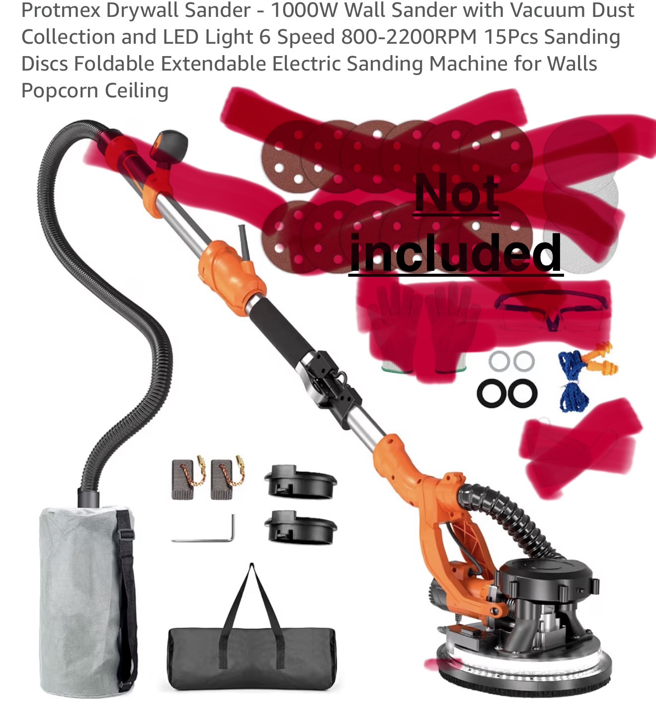 Drywall sander sanding tool ( not including pads and protective equipment 