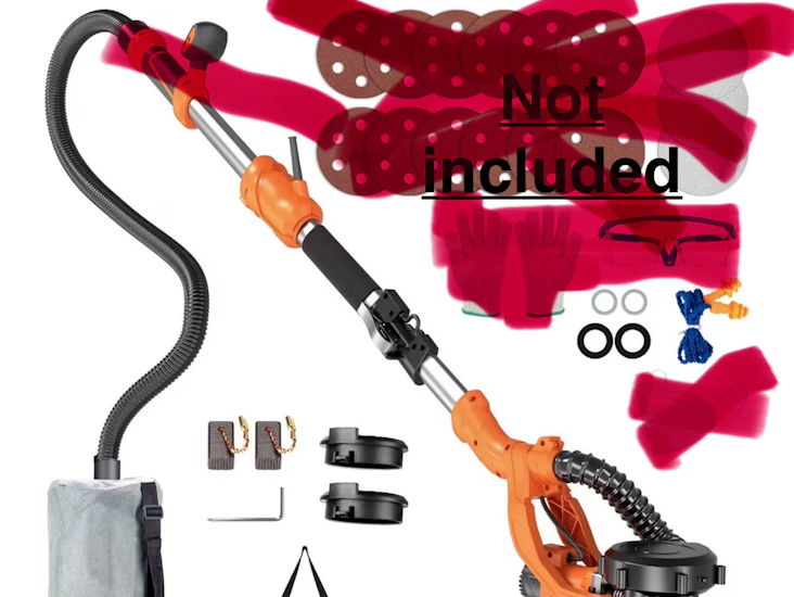 Drywall sander sanding tool ( not including pads , dust bag and protective equipment