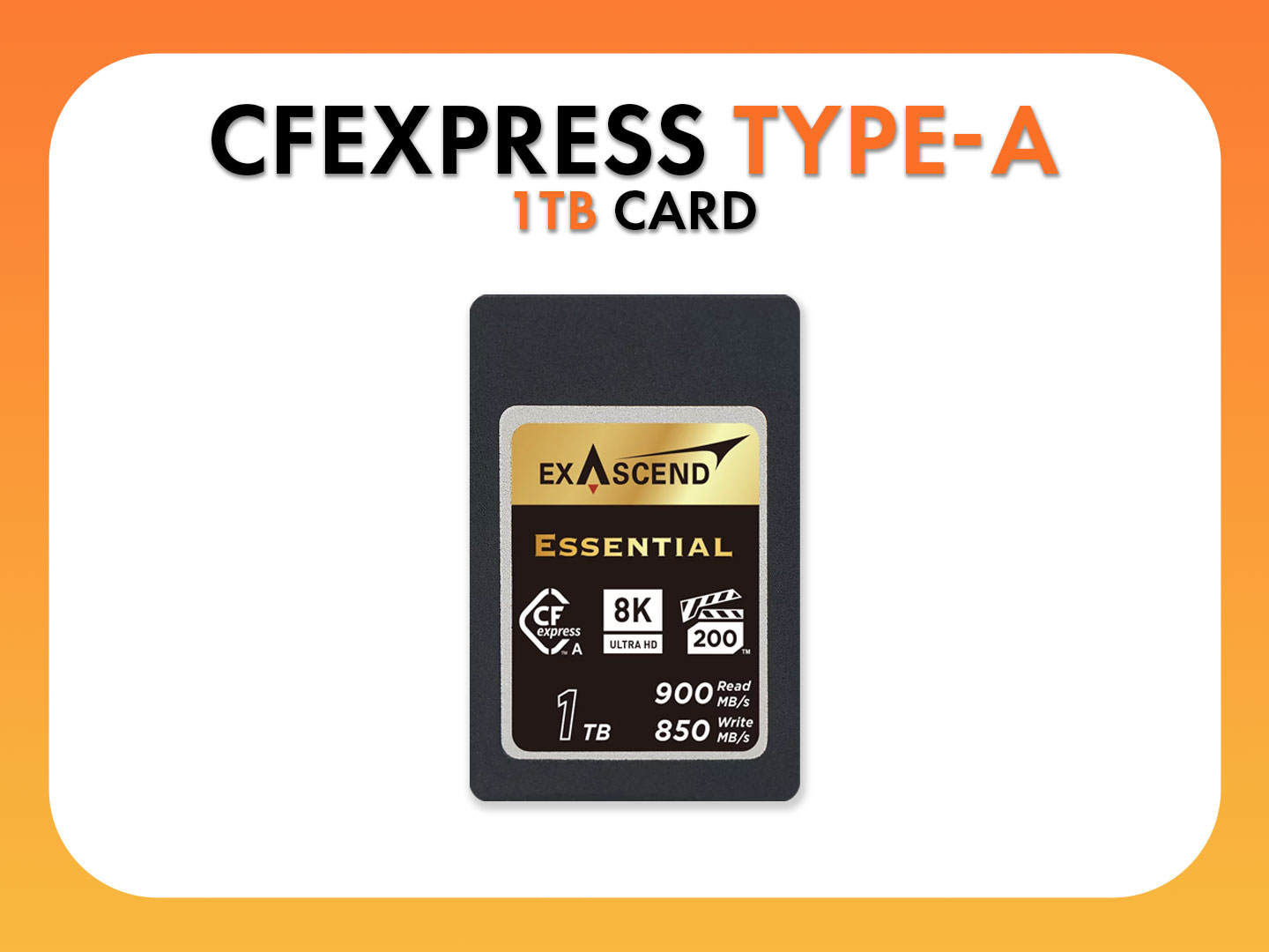 Cfexpress type-a 1tb card
