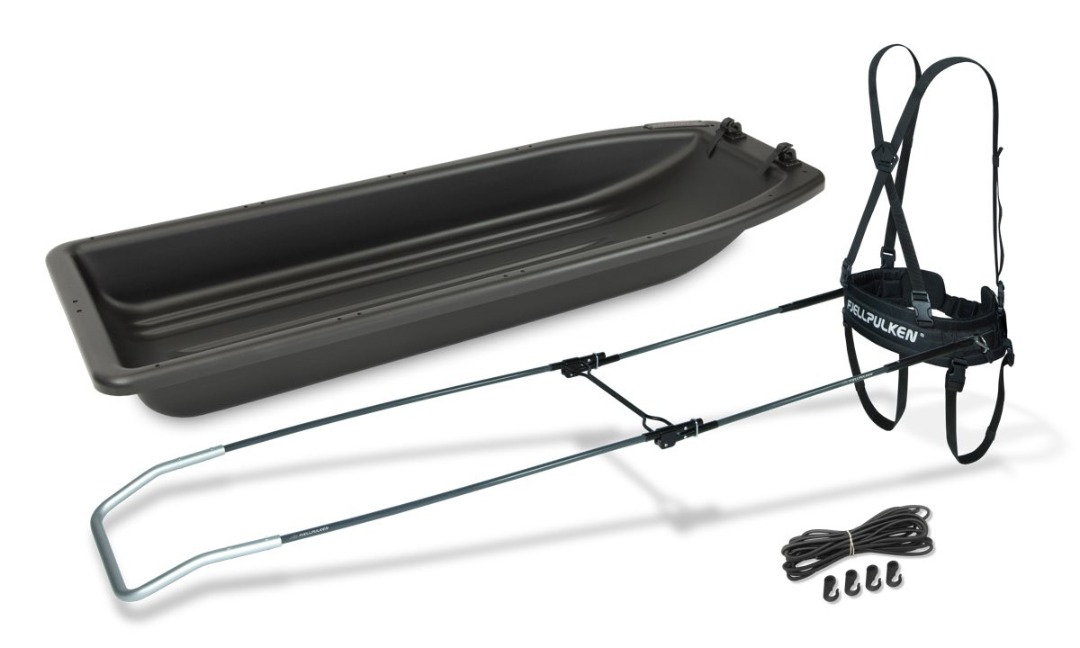 Fjellpulken transporter 155 inkl sele og drag