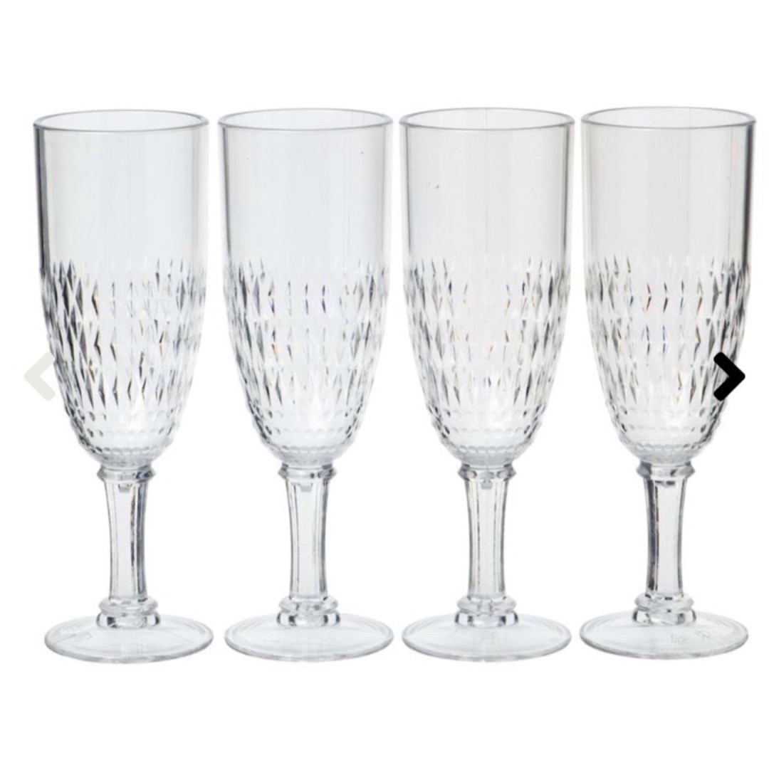 60st champagneglas "lyxplast" - 1 dygn 229kr