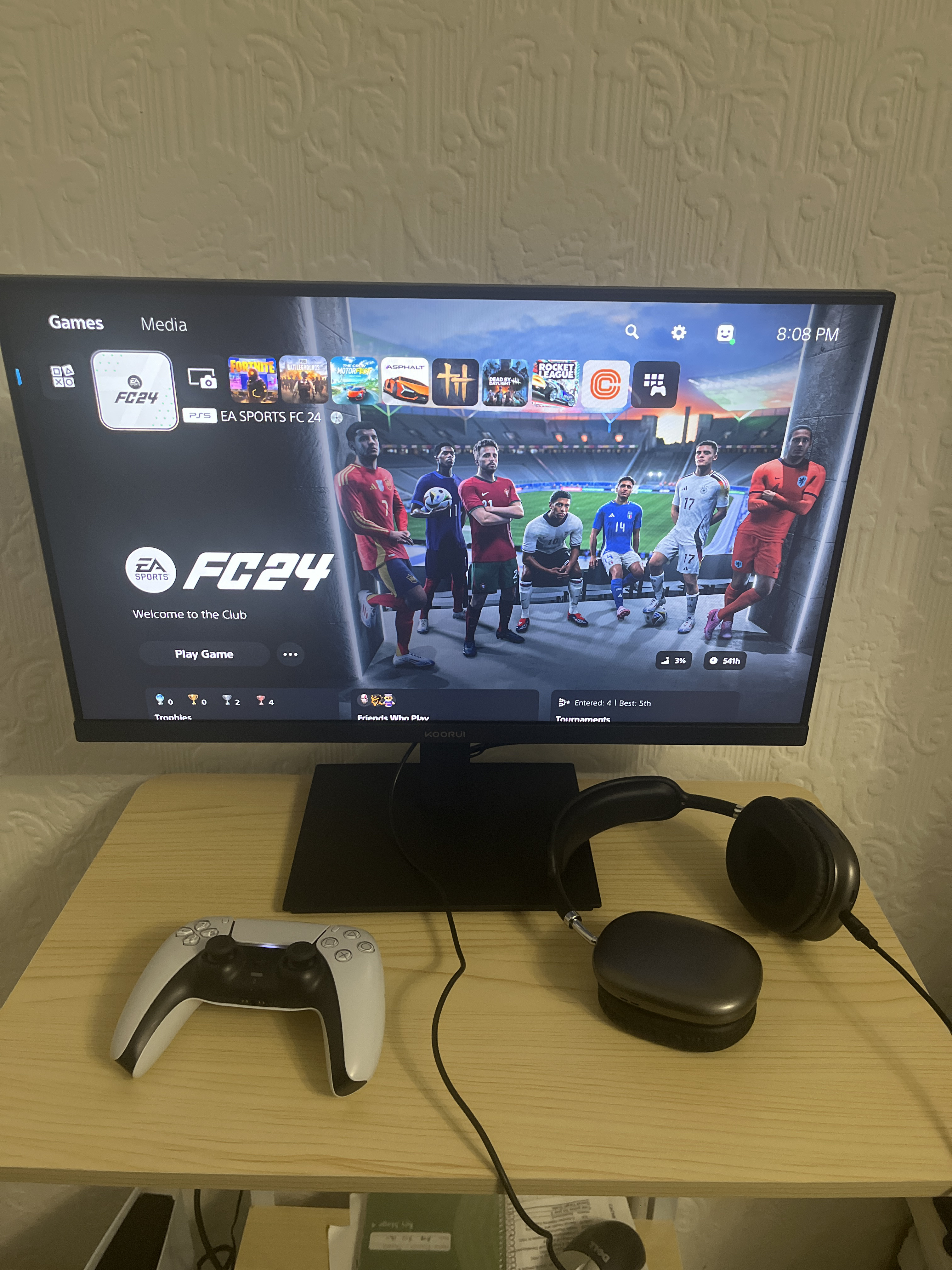 Monitor + ps5 