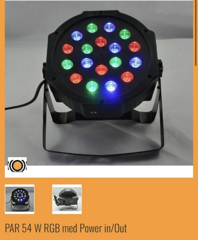 Led partylys - scenelys til utleie