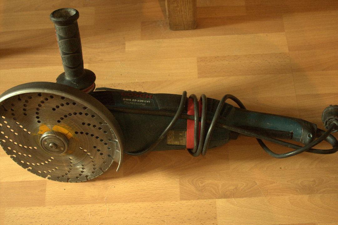 Vinkelsliper, 2200w, bosch proff maskin