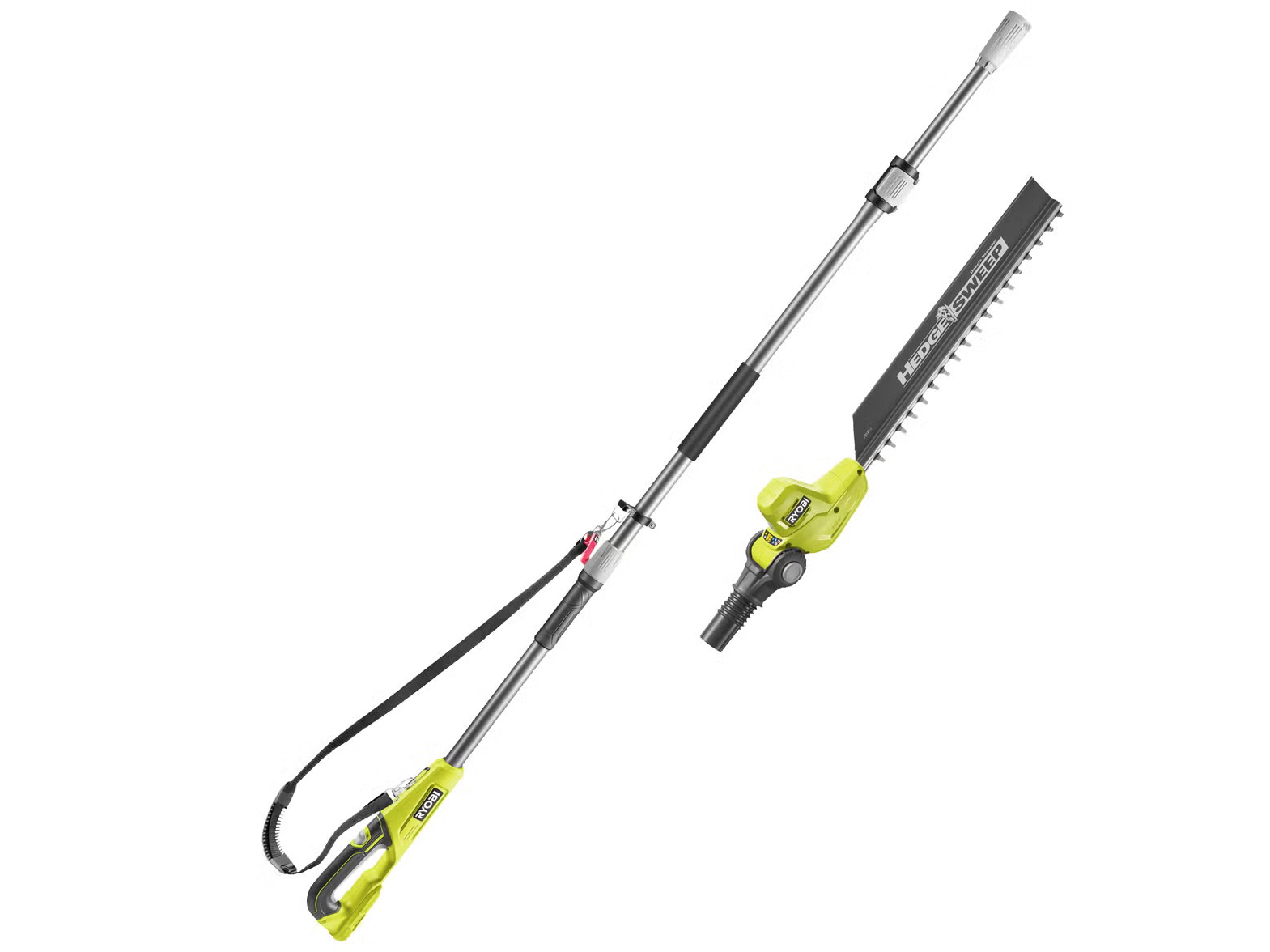 Ryobi teleskop hekksaks med batteri og lader