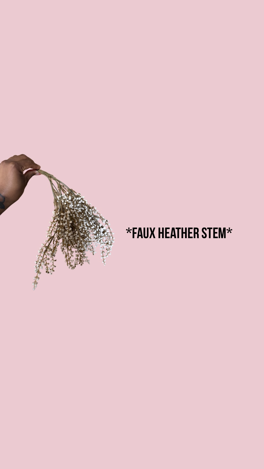 Faux heather stem 