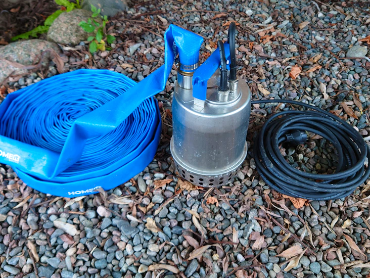 Dränkpump länspump 170l/m inkl 20m slang