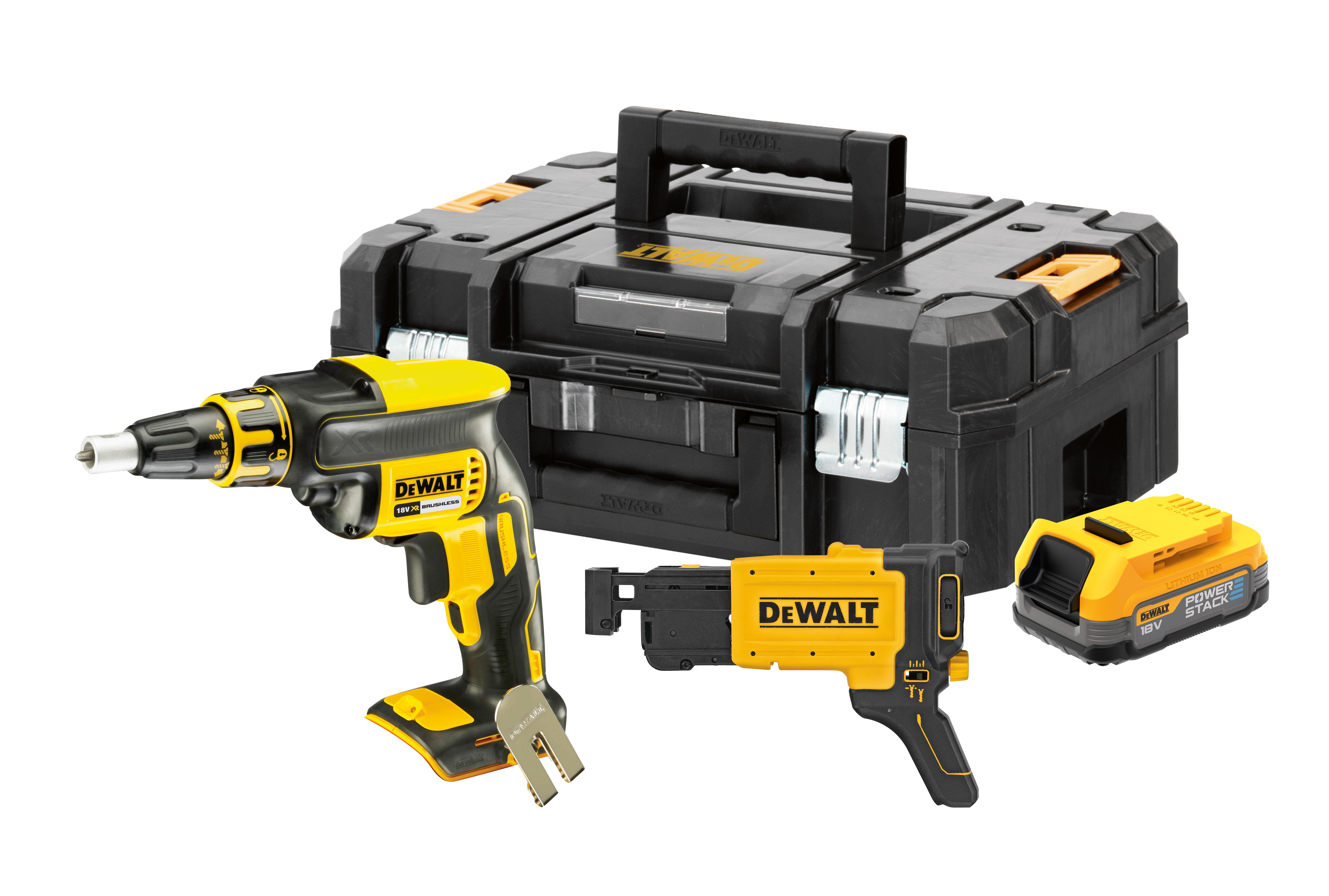 Dewalt dcf620 gipsskrutrekker med skruemagasin – 18v xr