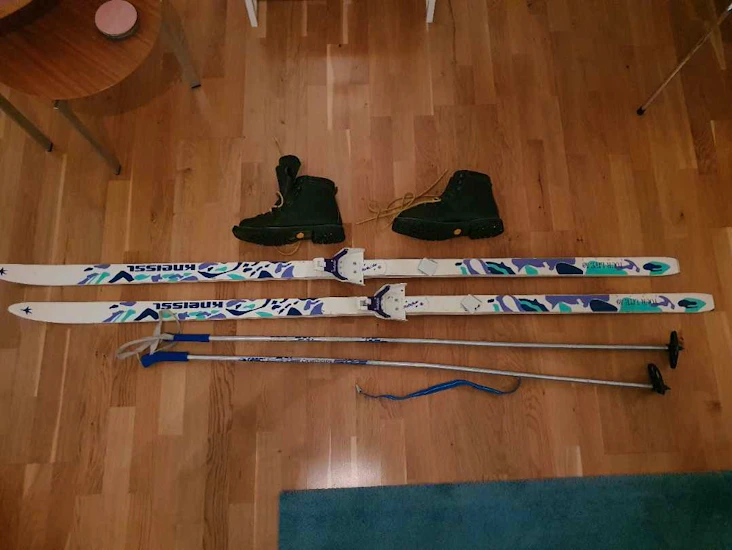 Längdskidor paket stålkant