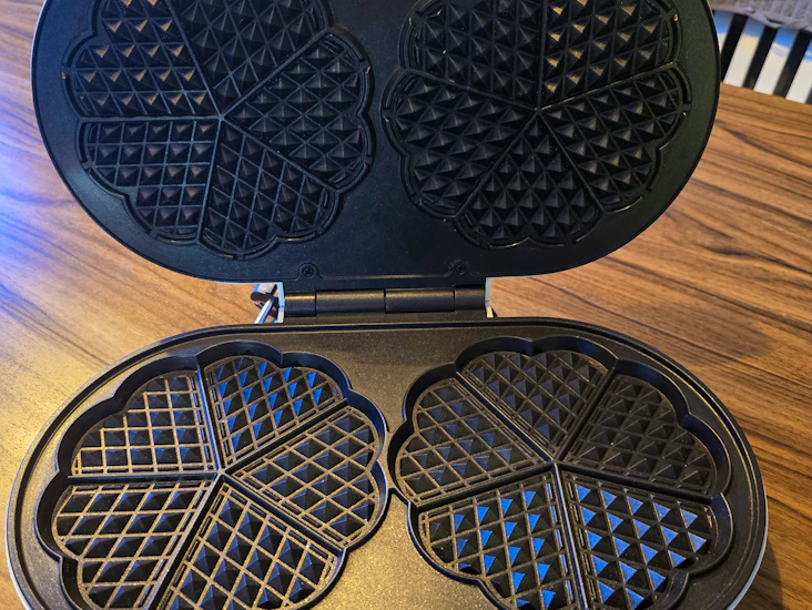 Dubbelt våffeljärn – gör två våfflor samtidigt