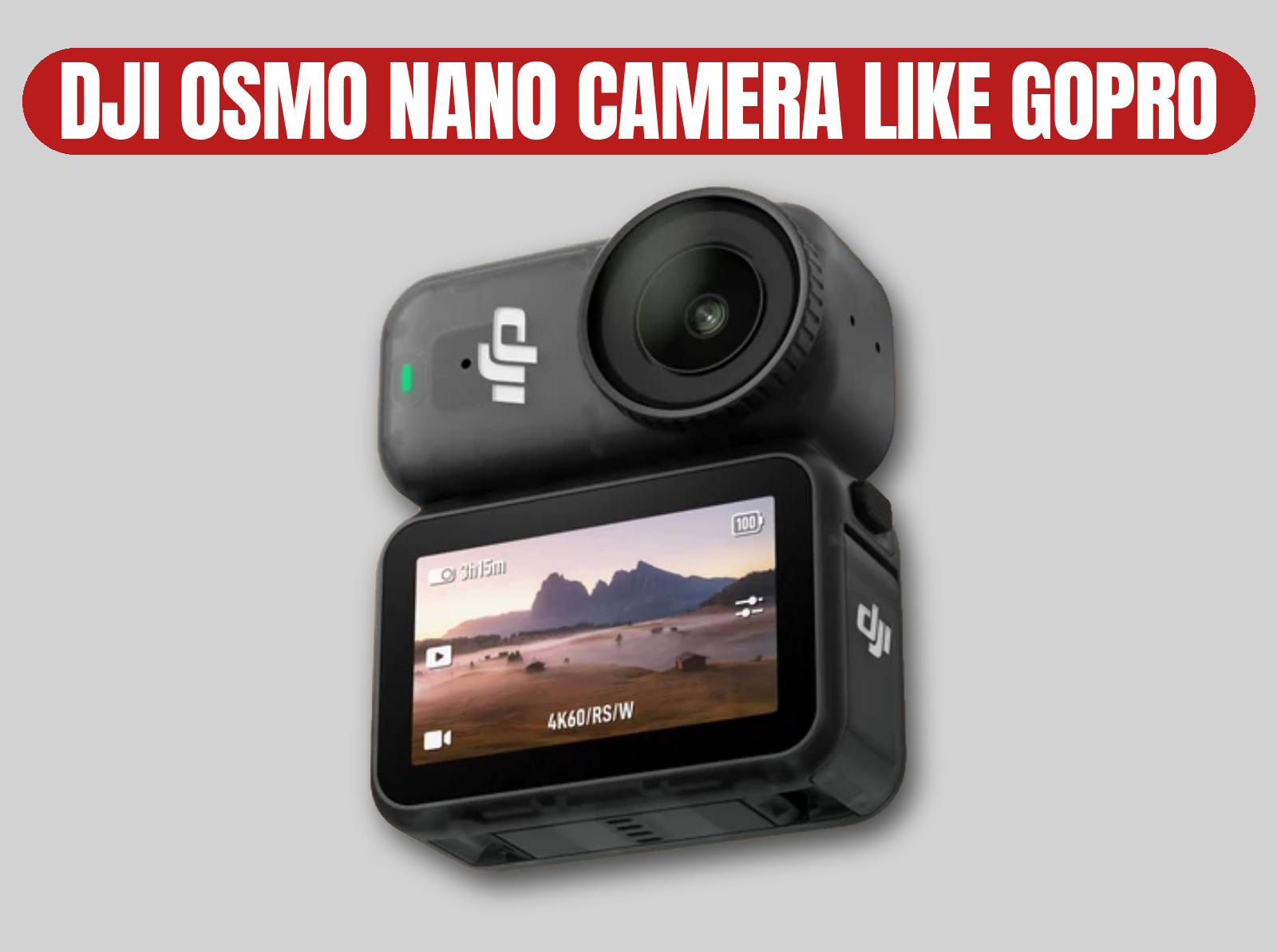 Dji osmo nano camera | 4k60 compact action / gopro hero / insta360
