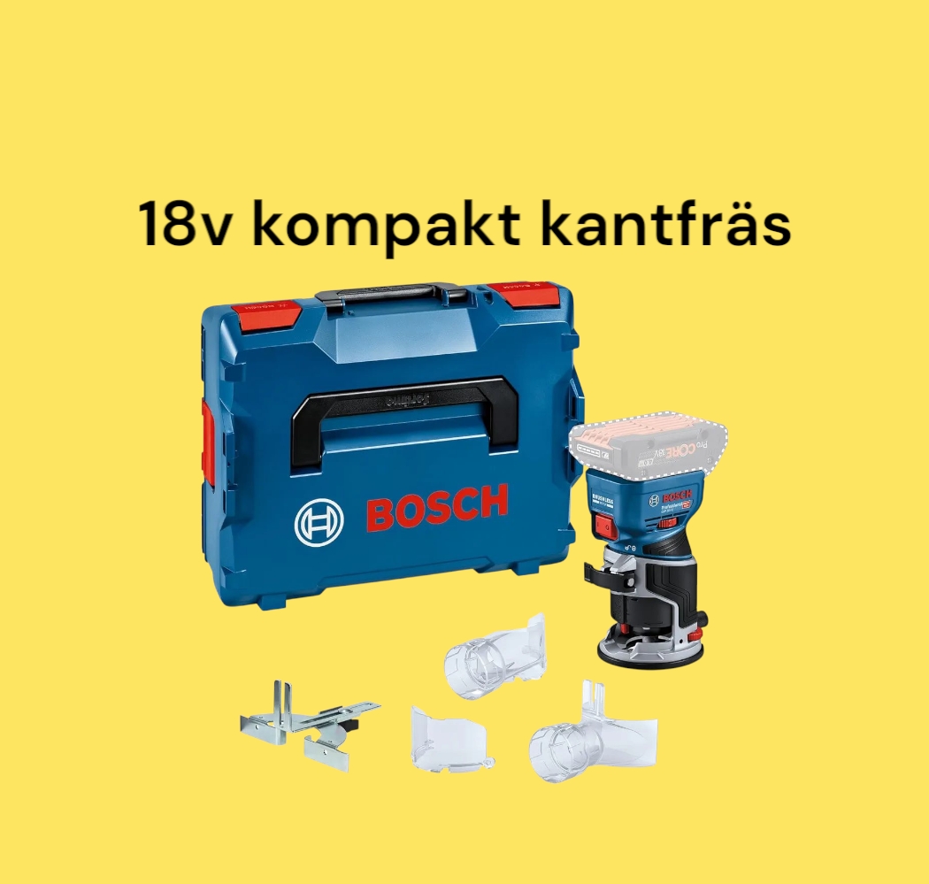 Kantfräs  18v bosch pro inkl frässtål
