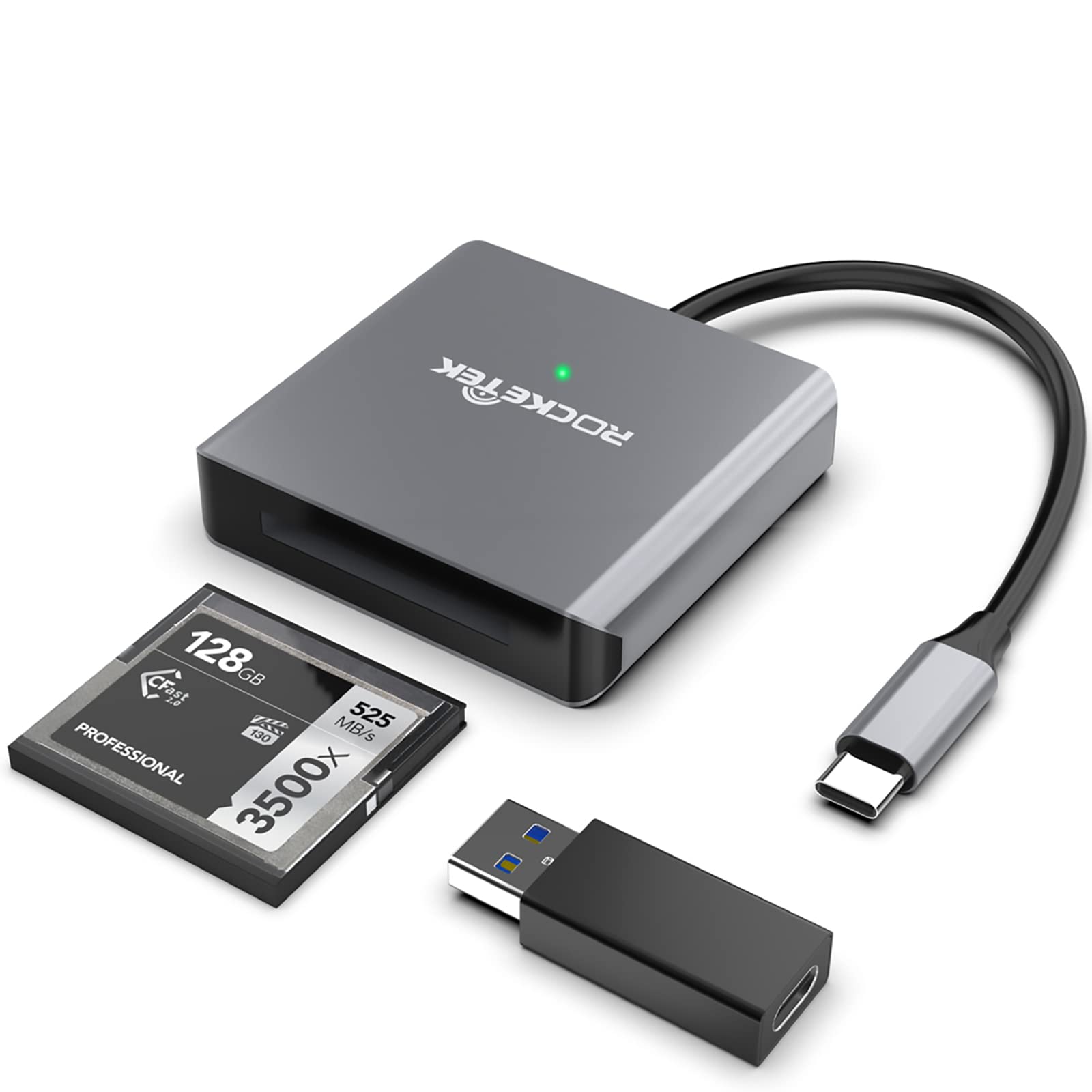 Rocketek cfast card reader usb 3.0 5 in 1 card reader