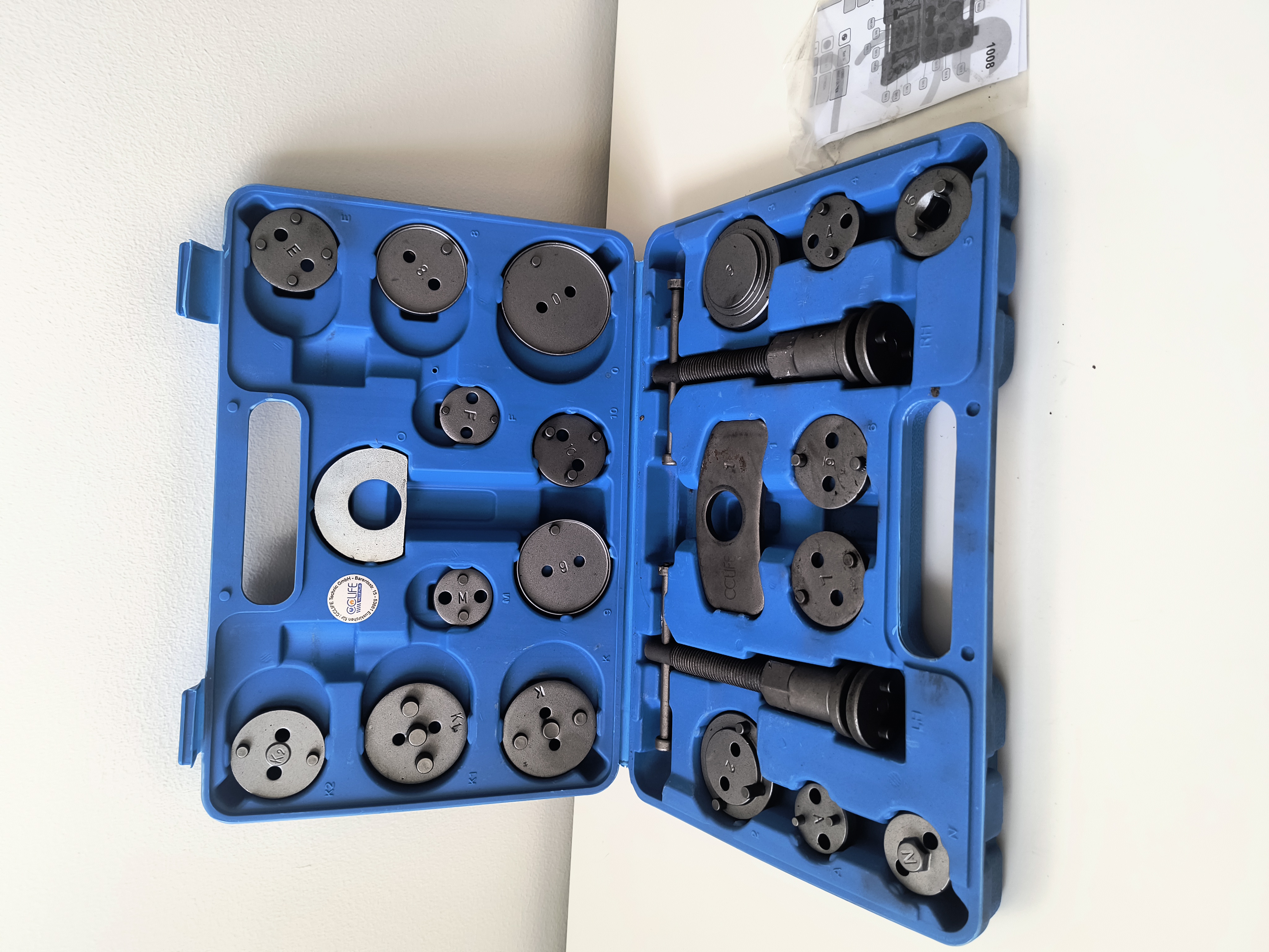 Bromskolvsverktyg 22 delar – komplett sats