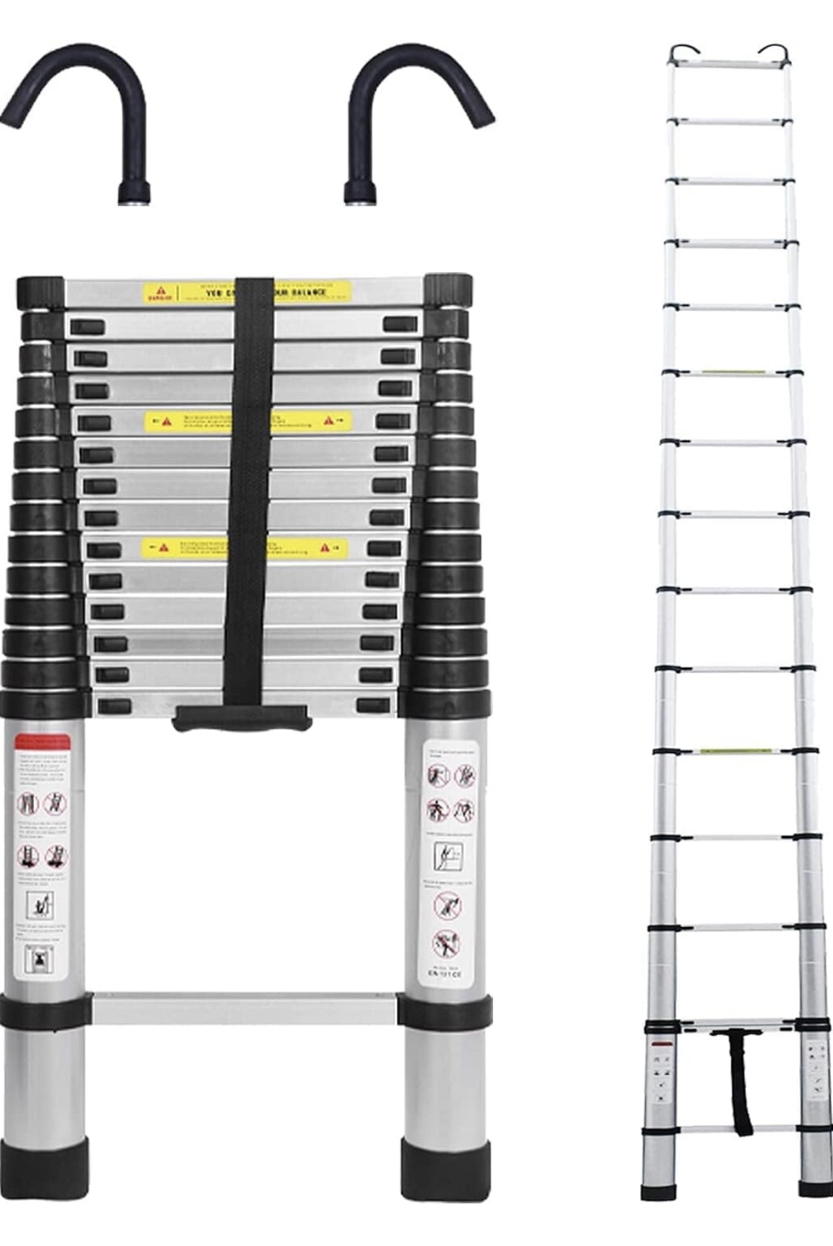 Telescopic ladder,6.2m/20.34 ft aluminum