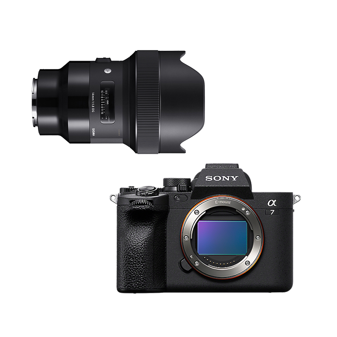 Sony alpha a7iv + sigma 14mm f1.8 art lens e mount 