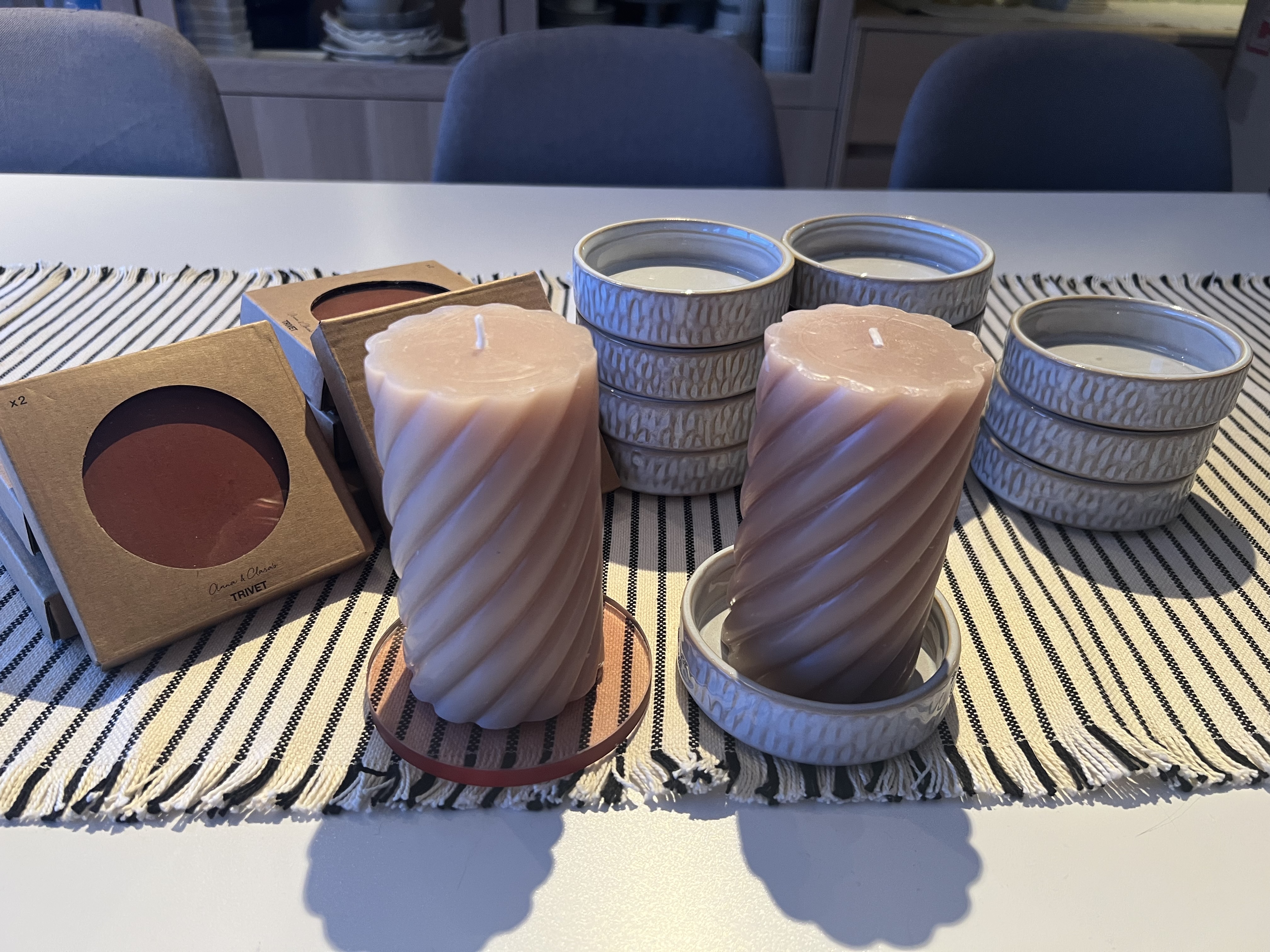 Kubbelysholdere to typer (26stk)