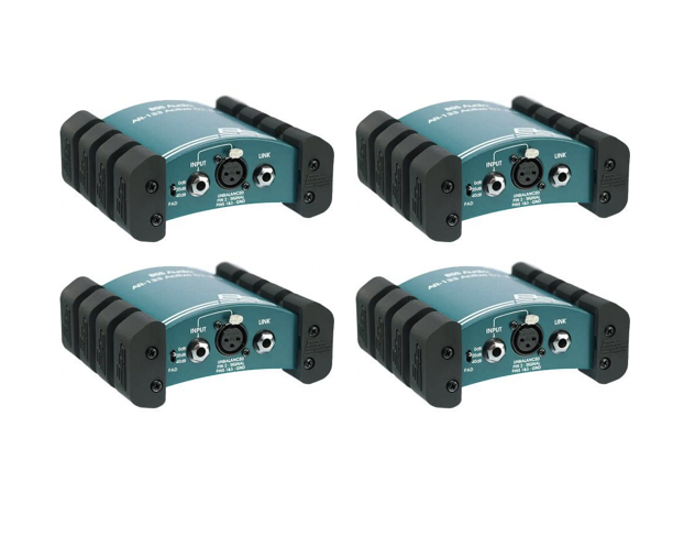 Set of 4 bss  ar133 active di box - direct injection box with battery