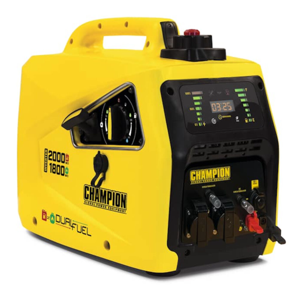 Champion 2000w dual fuel inverterelverk