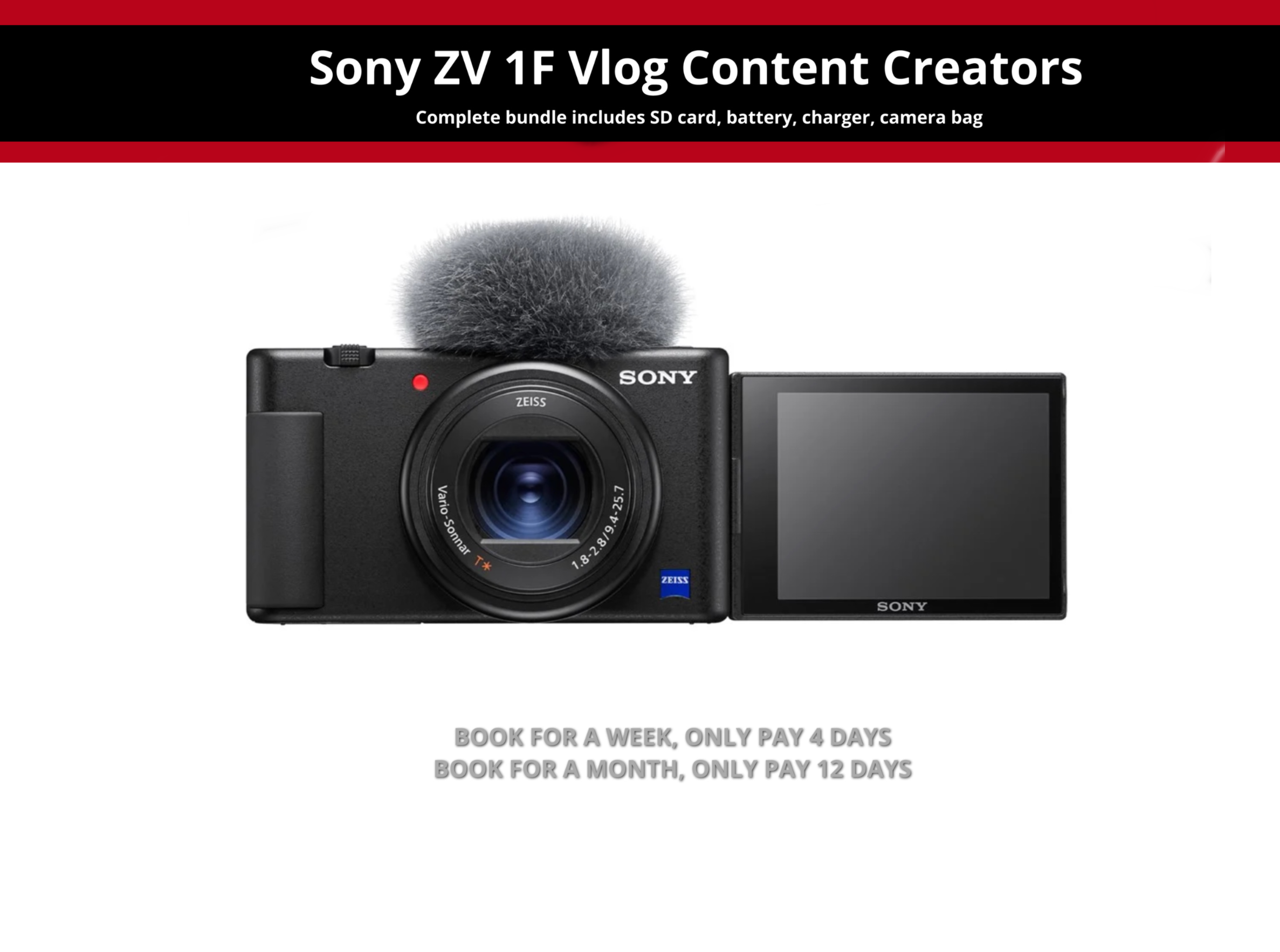  sony zv 1f vlog camera