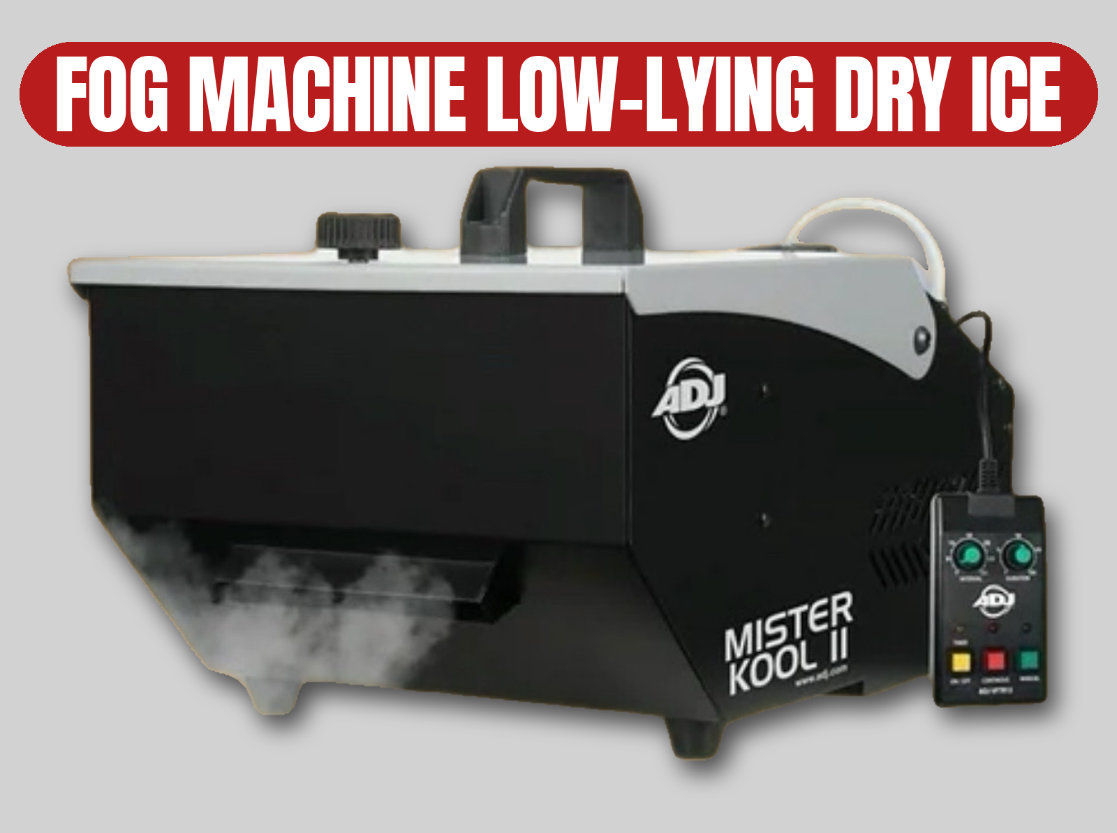 Adj mister kool ii low-lying fog machine | dry ice effect / ground fogger / heavy smoke / stage mist / party / wedding (like chauvet nimbus)