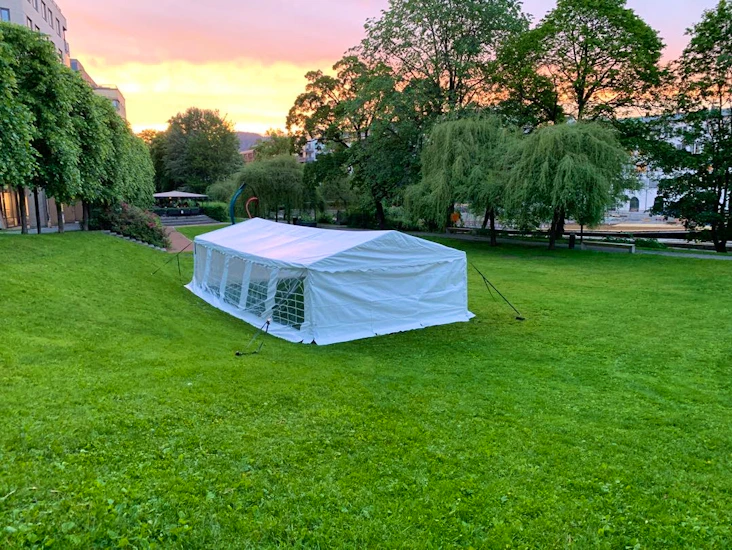5x10 m partytelt, div. størrelser, stoler