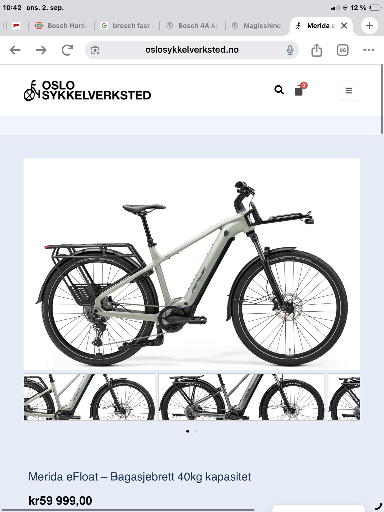 B-turtle camper og merida efloated 400 eq elsykkel leies ut samlet. 