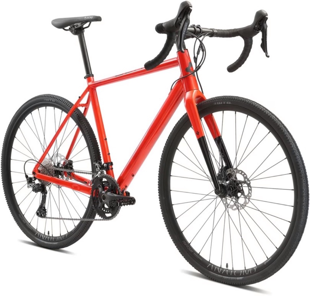 Carbon gravel bike i large (full-utstyrt)
