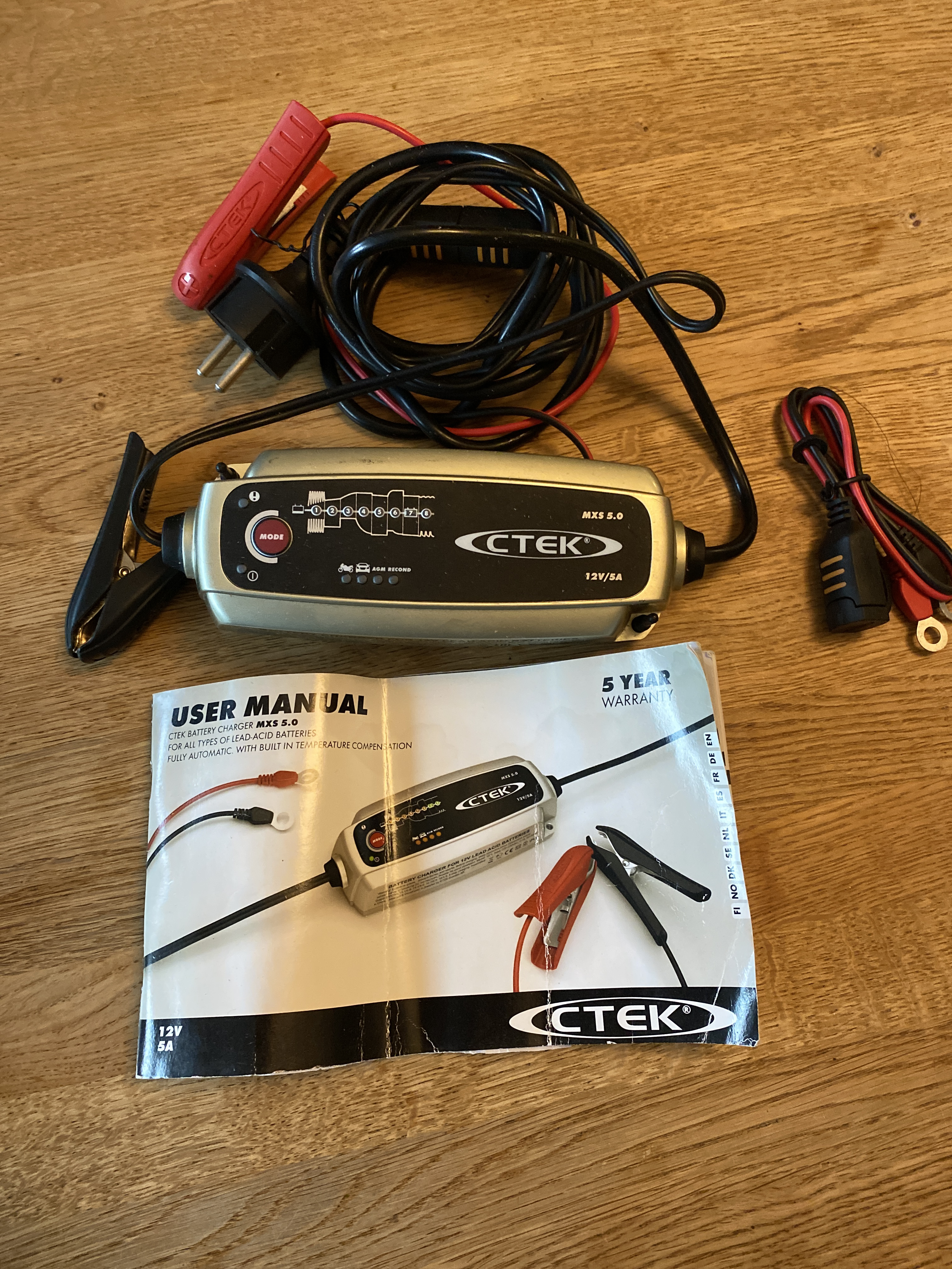 Ctek mxs 5.0 batterilader 12v 5a
