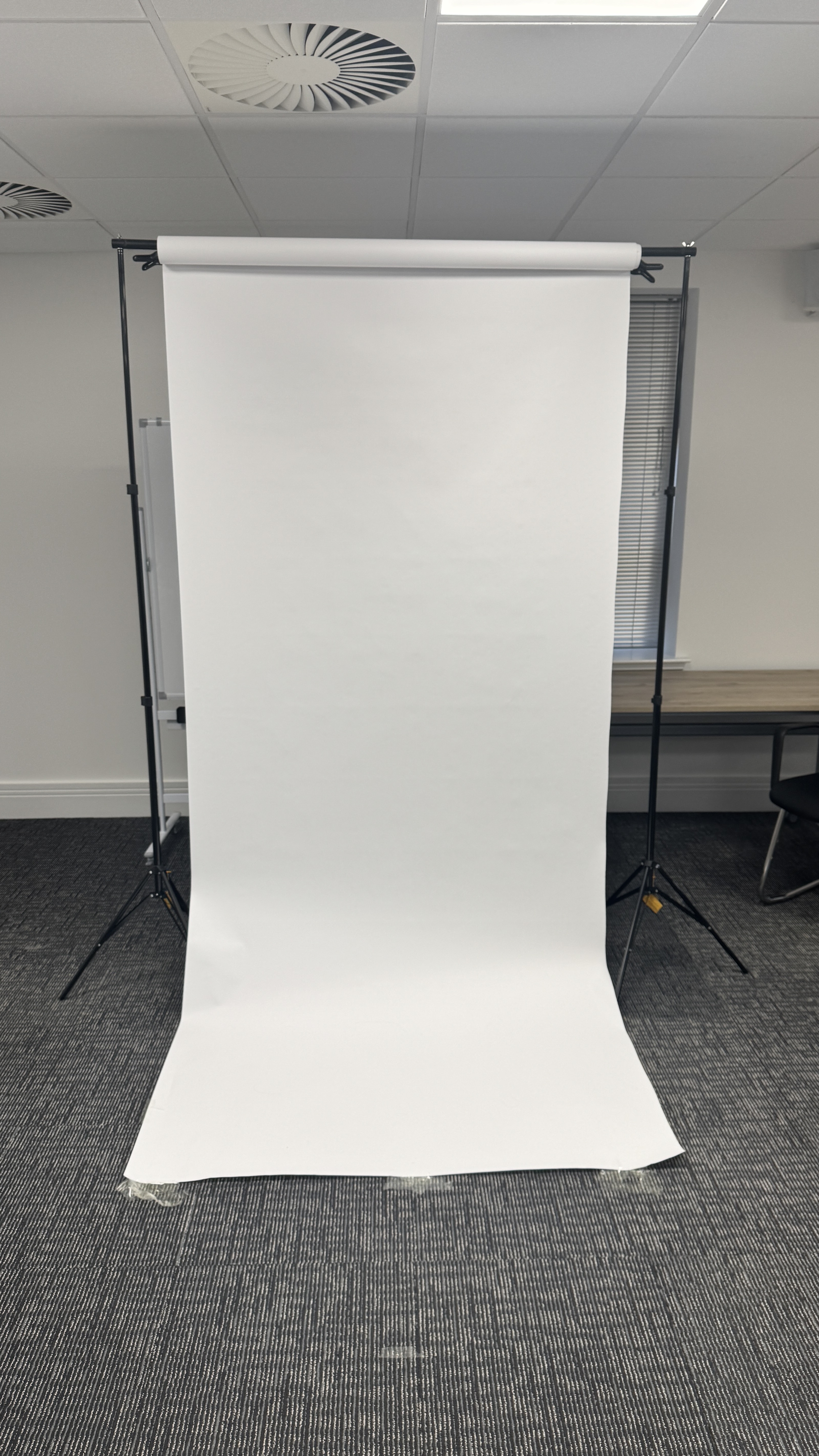 White colorama seamless paper photography background 1.35m x 10m
