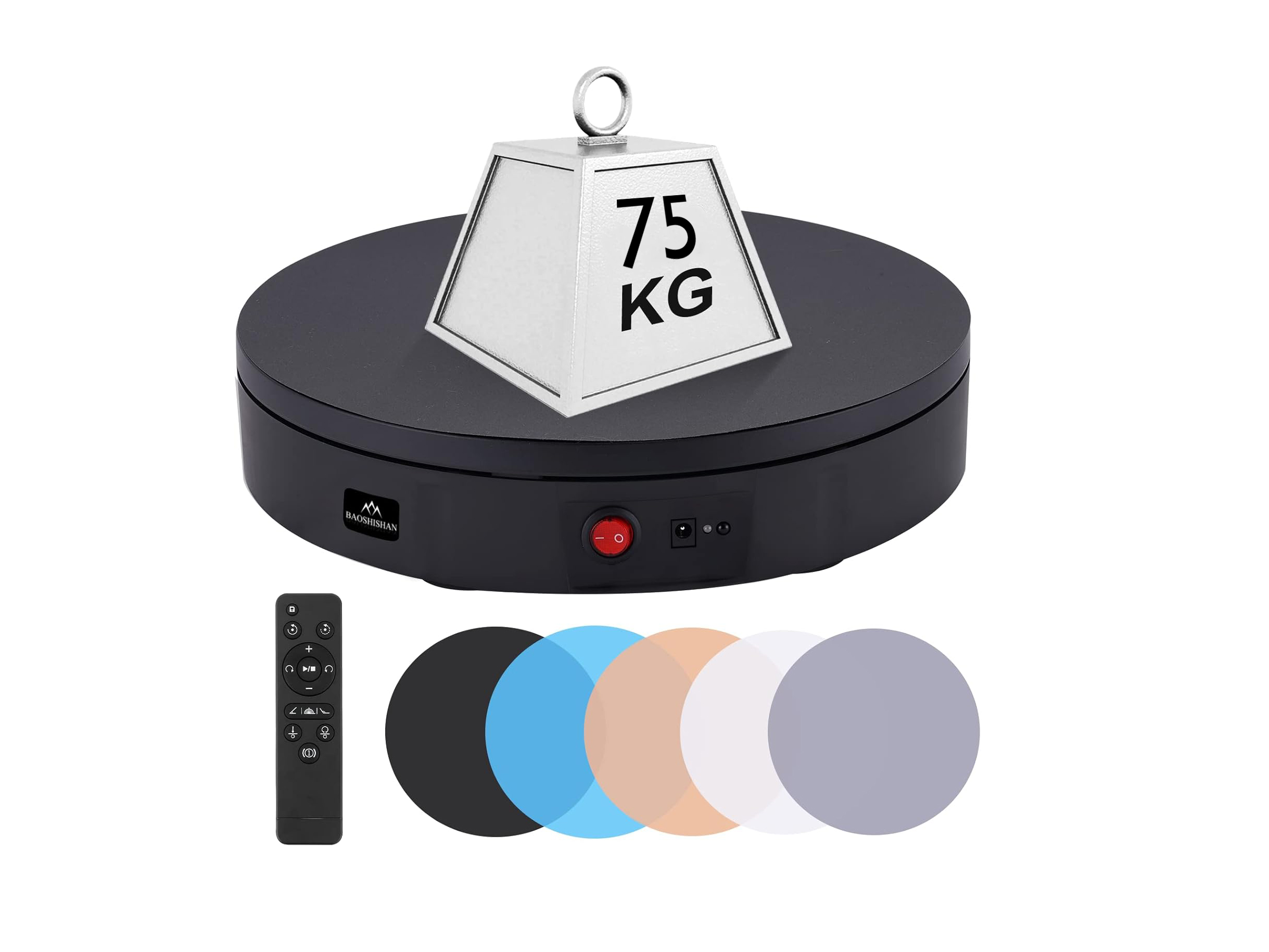 Heavy duty 75kg 360 platform rotating, motorised, turntable lazy susan display