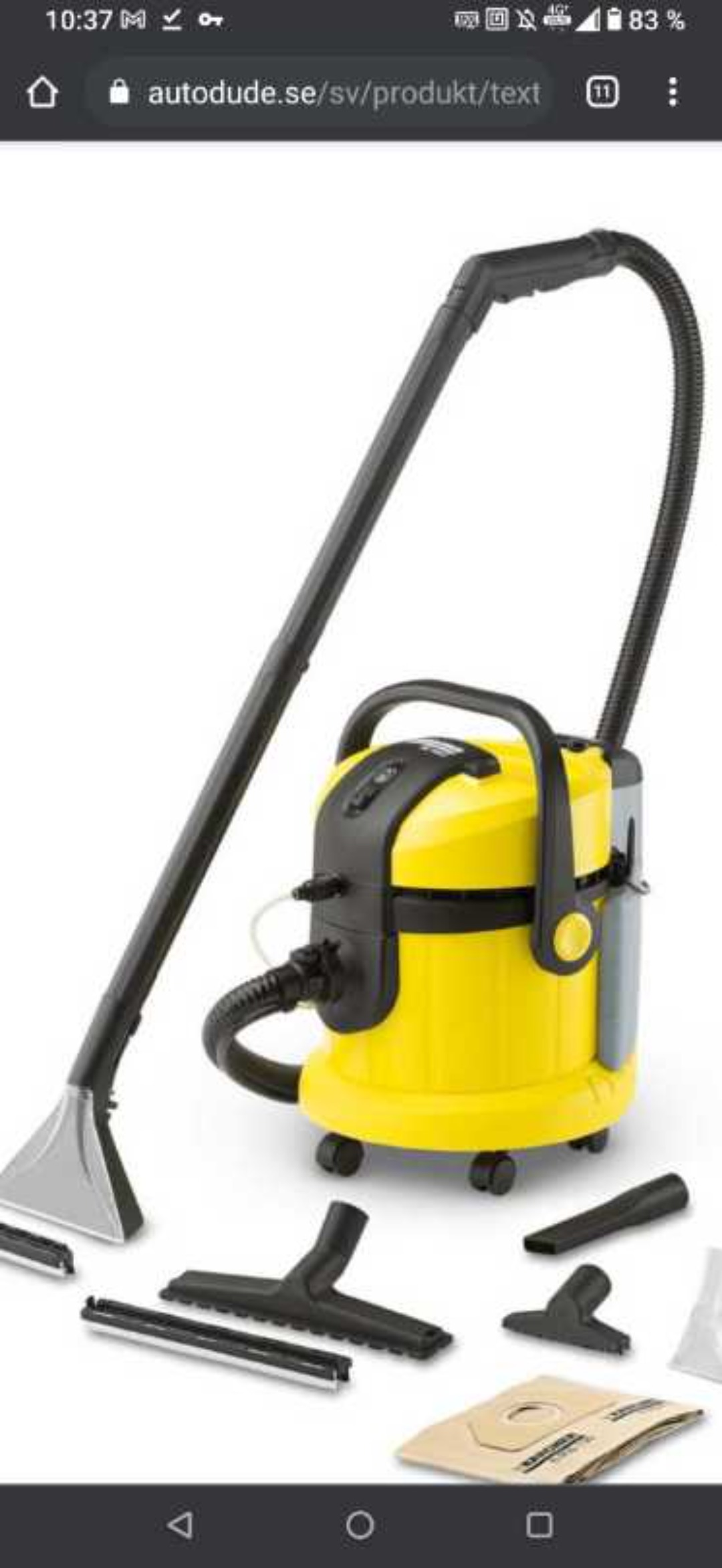 Kärcher 4002 textilvårdsmaskin.