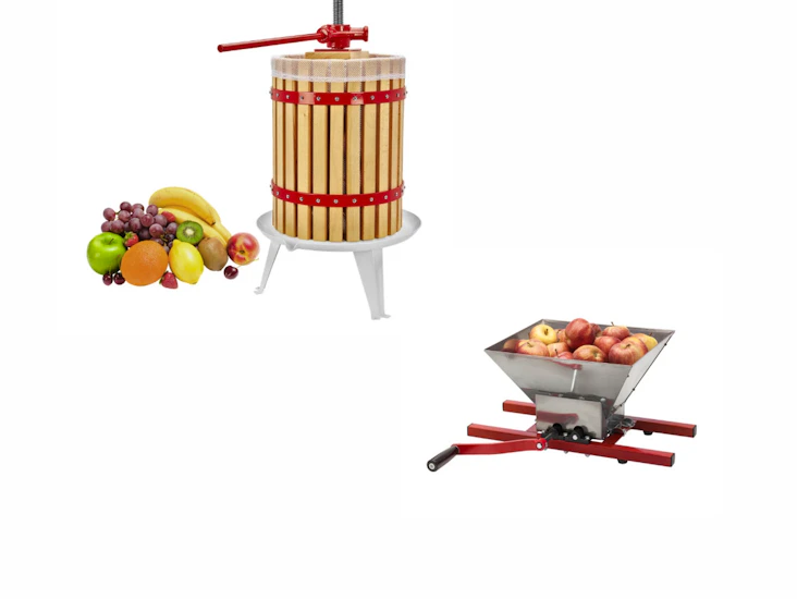 Fruktkvarn, satfsill & fruktpress - äppelmust