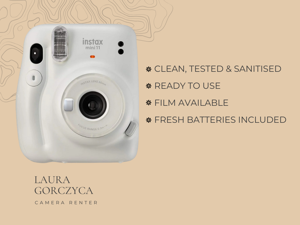 Aesthetic instax mini 11 – perfect for events, picnics, dates + free film