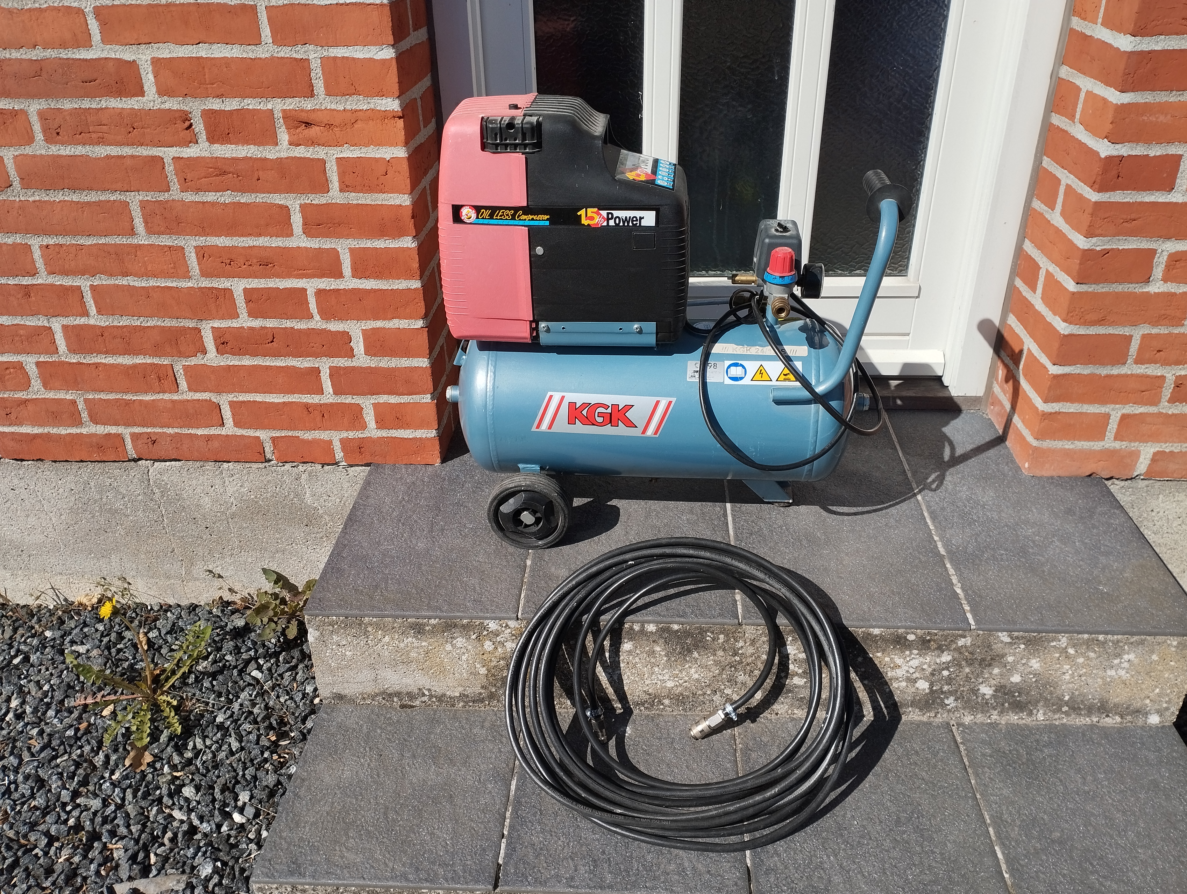 Kompressor med 10 m slange