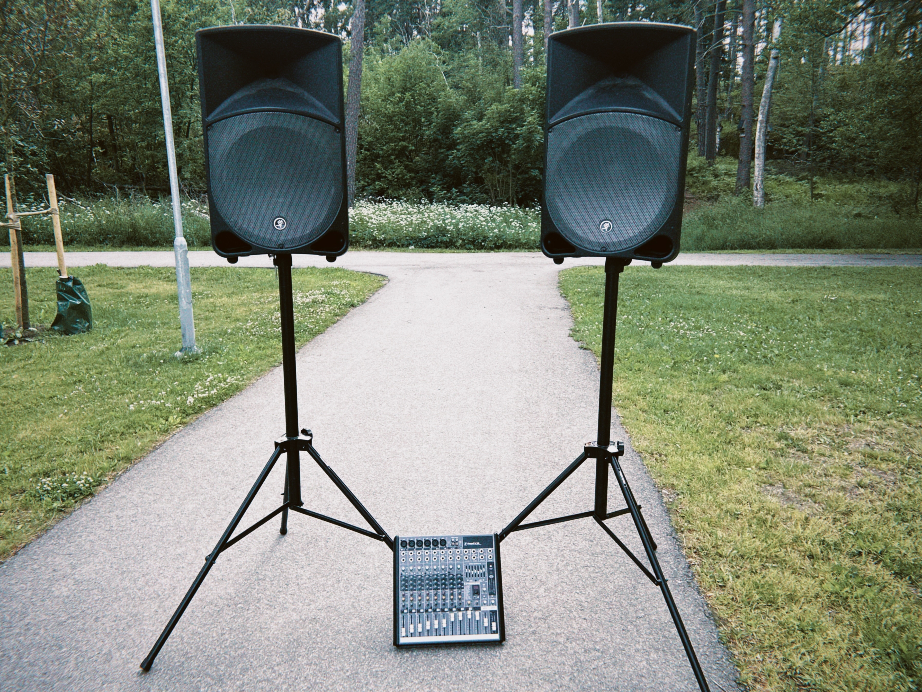 Pa-system/högtalarsystem för fest, bröllop eller konsert