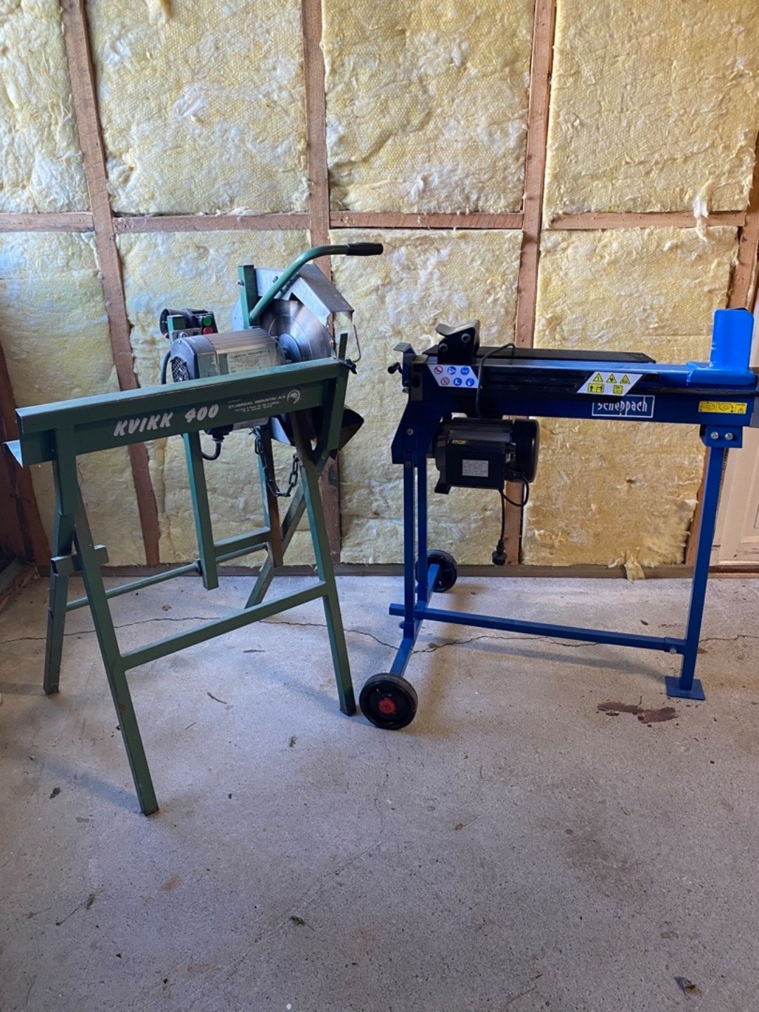 Vedpakke, sag + kløyver