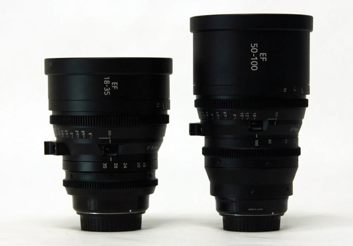 Sigma cine zoom-objektiver (18-35mm & 50-100mm t2) – canon ef
